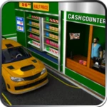 drive-thru supermarket android application logo